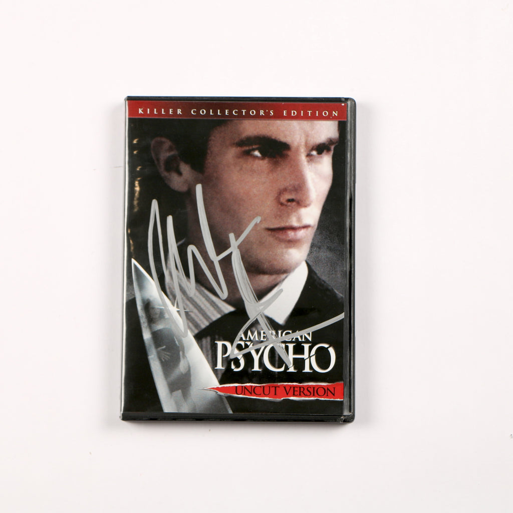 Christian Bale Signed DVD American Psycho Batman Bale Autograph Beckett