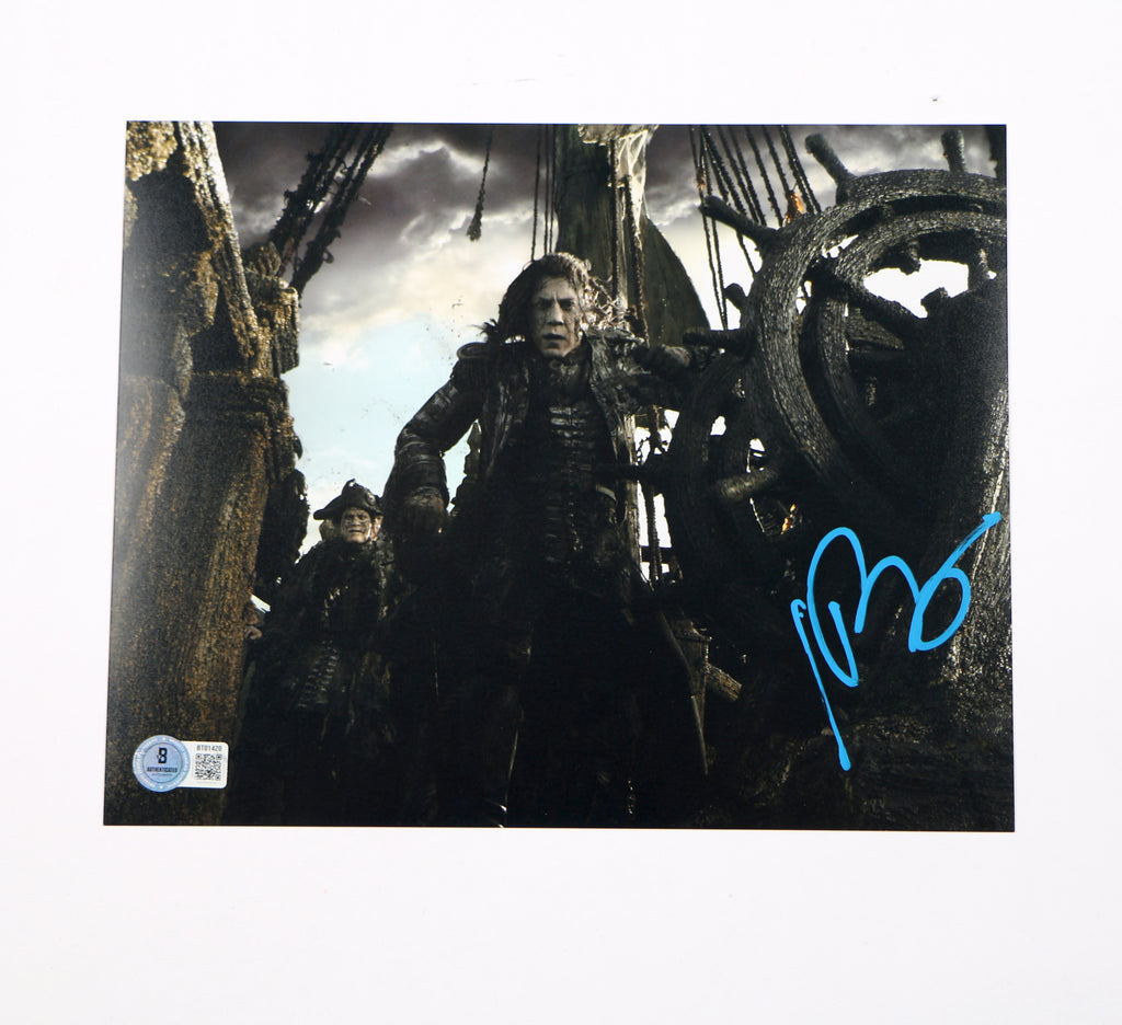 Javier Bardem Signed Photo 8x10 Captain Salazar Pirates of the Caribbean Beckett