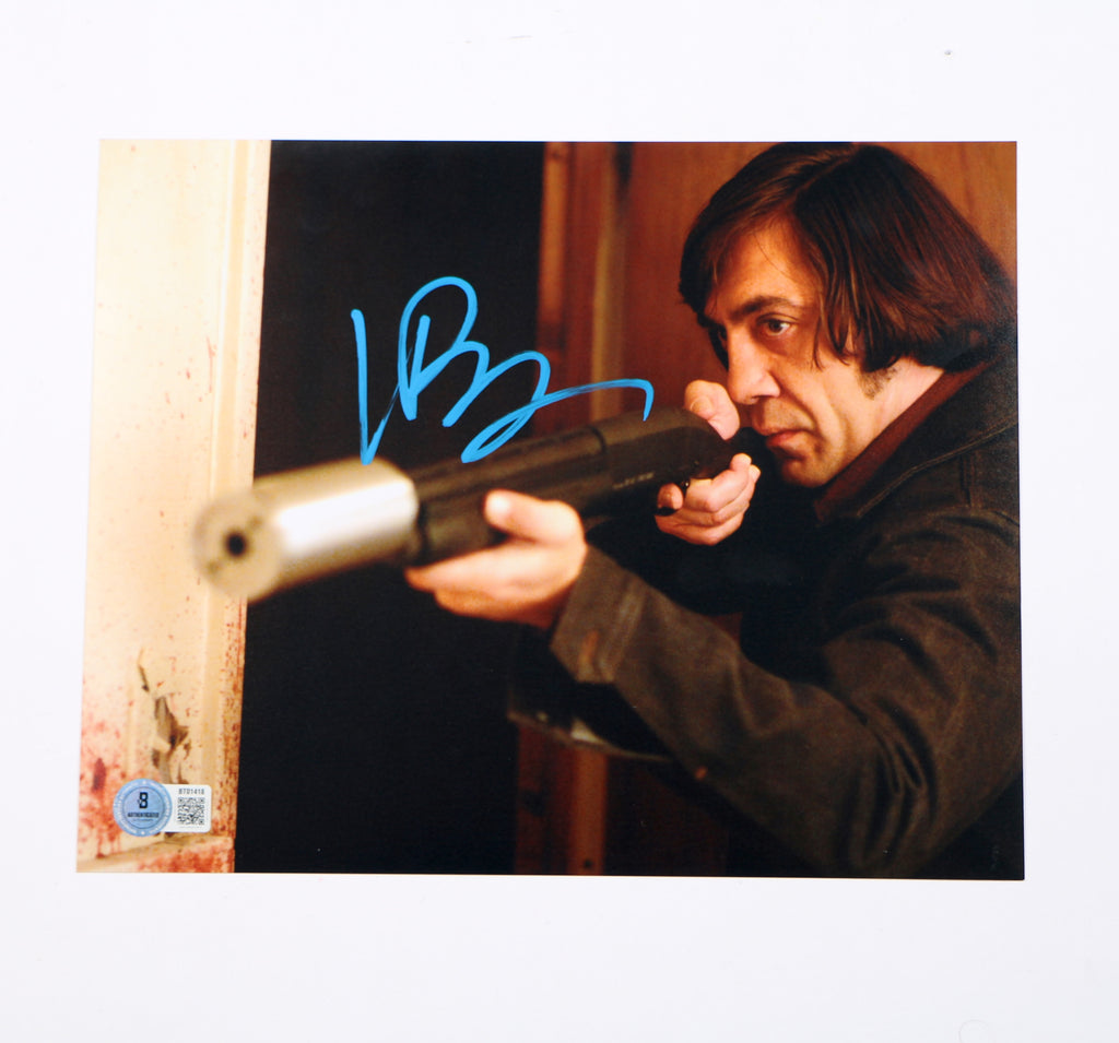 Javier Bardem Signed Photo 8x10 Anton Chigurh No Country For Old Men Beckett