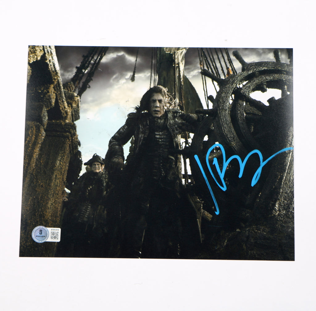 Javier Bardem Signed Photo 8x10 Captain Salazar Pirates of the Caribbean Beckett