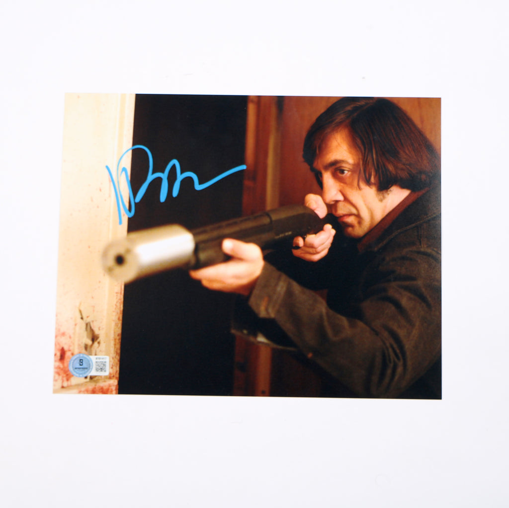 Javier Bardem Signed Photo 8x10 Anton Chigurh No Country For Old Men Beckett