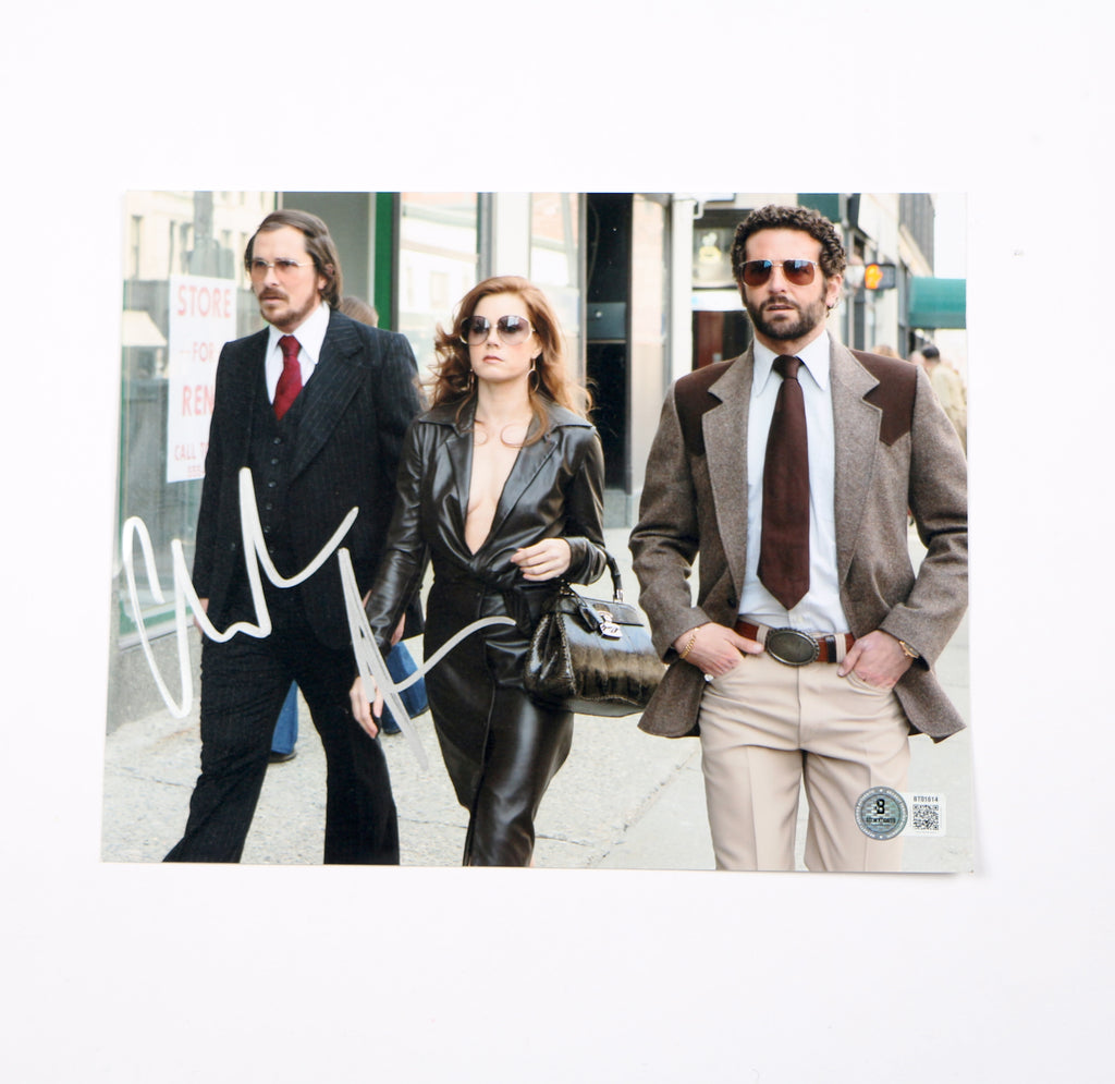 Christian Bale Signed Photo 8x10 American Hustle Bale Auto Beckett