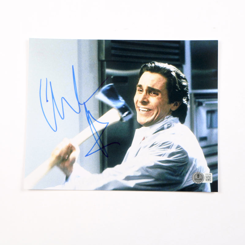 Christian Bale Signed Photo 8x10 American Psycho Batman Bale Autograph Beckett