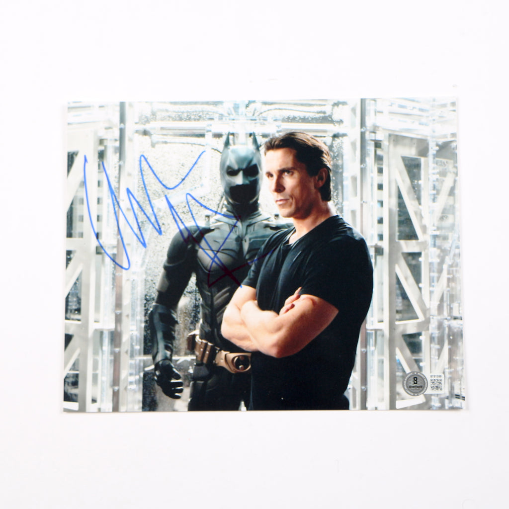 Christian Bale Signed Photo 8x10 The Dark Knight Autograph Beckett