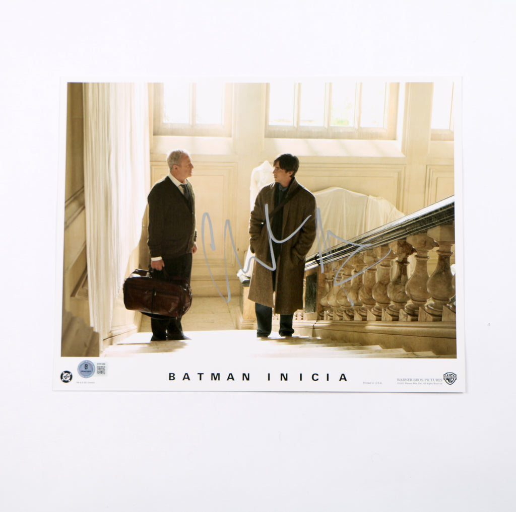 Christian Bale Signed Photo Lobby Card Auto Batman Begins Signed Beckett