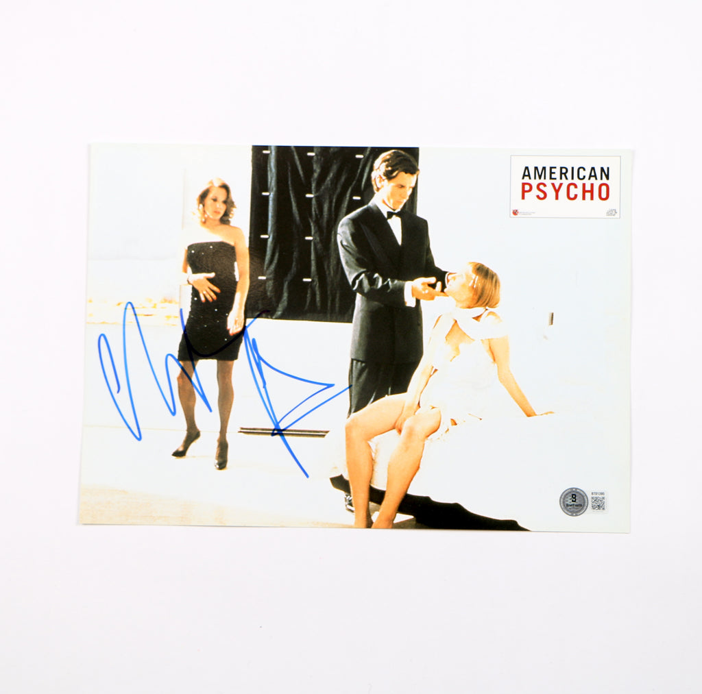 Christian Bale Signed Lobby Card Photo Bateman Auto American Psycho Signed Beckett