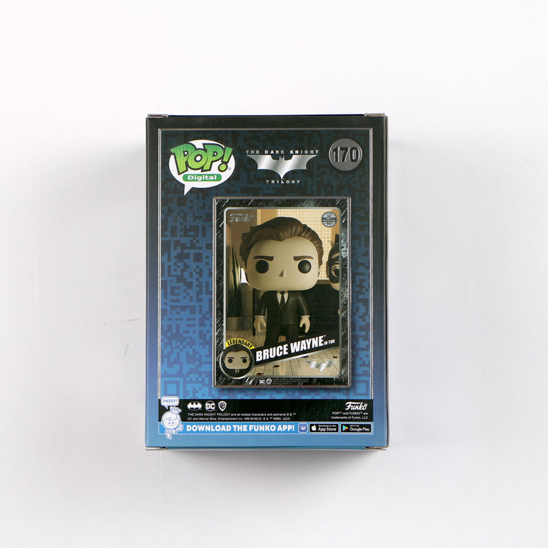 Christian Bale Signed Funko Pop 170 Bruce Wayne The Dark Knight Trilogy Beckett