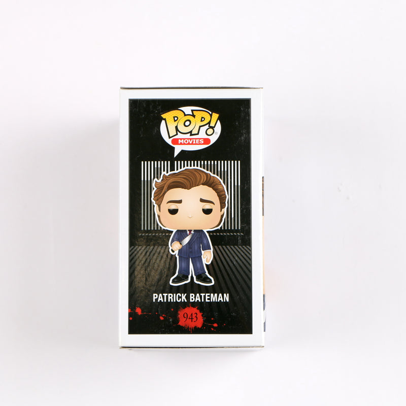 Christian Bale Signed Funko Pop 942 Patrick Bateman American Psycho Hot Topic Beckett