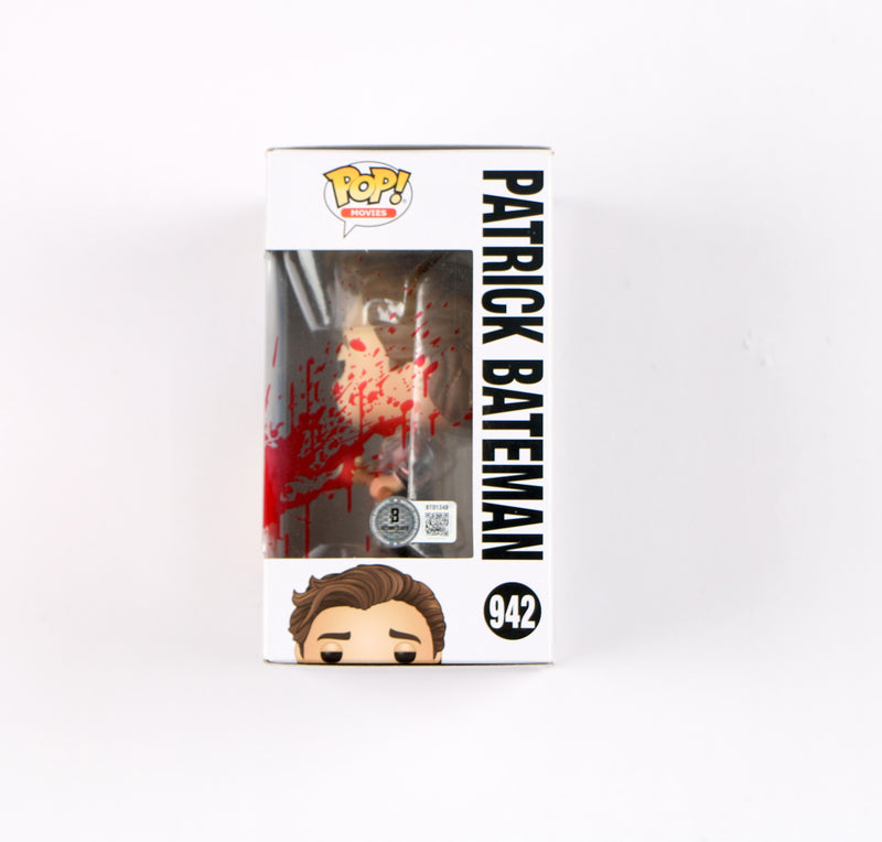 Christian Bale Signed Funko Pop 942 Patrick Bateman American Psycho Chase Beckett