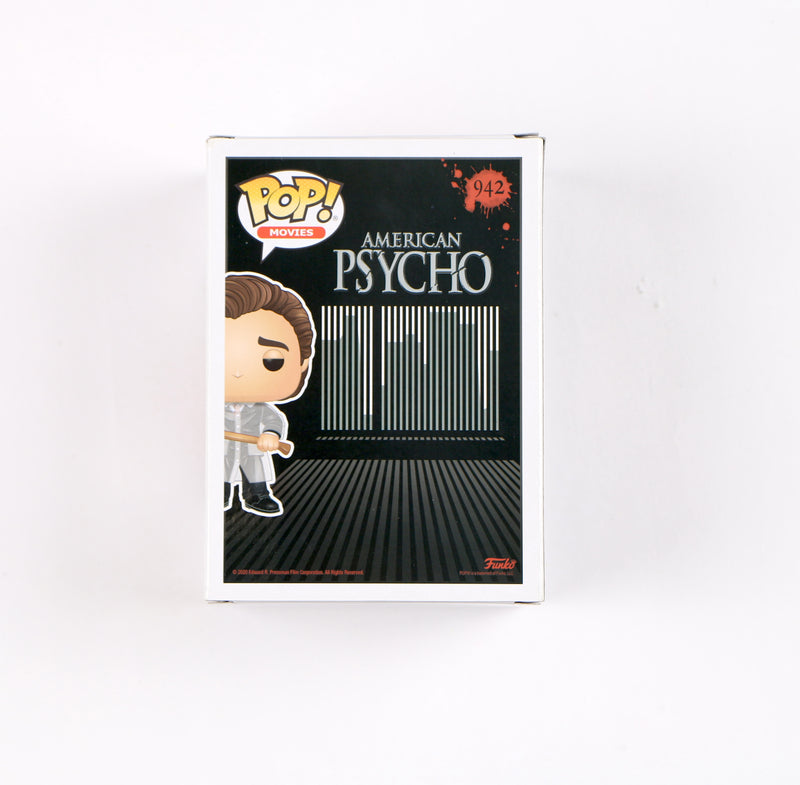 Christian Bale Signed Funko Pop 942 Patrick Bateman American Psycho Chase Beckett