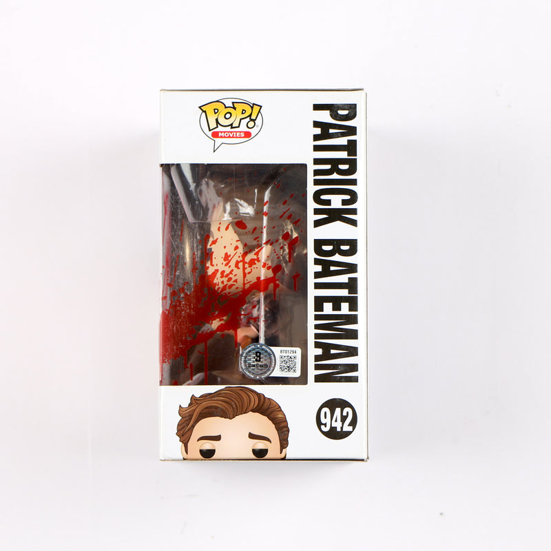 Christian Bale Signed Funko Pop 942 Patrick Bateman American Psycho Chase Beckett