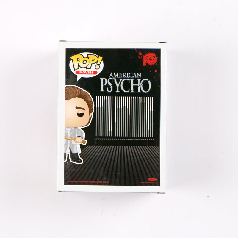Christian Bale Signed Funko Pop 942 Patrick Bateman American Psycho Chase Beckett