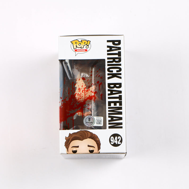 Christian Bale Signed Funko Pop 942 Patrick Bateman American Psycho Auto Beckett