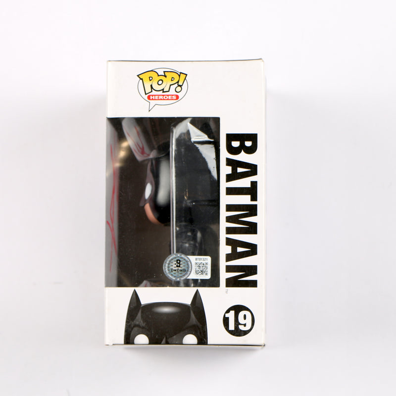 Christian Bale Signed Funko Pop 19 Batman The Dark Knight Trilogy Beckett
