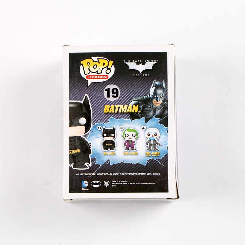 Christian Bale Signed Funko Pop 19 Batman The Dark Knight Trilogy Beckett