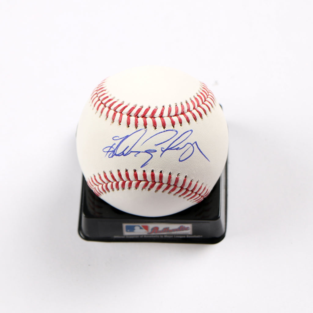 Andres Galarraga Signed Baseball Atlanta Braves The Big Cat Beckett
