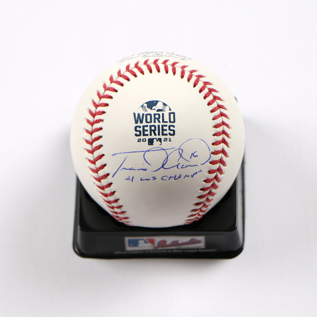 Travis d'Arnaud Signed Baseball 2021 World Series Atlanta Braves Beckett