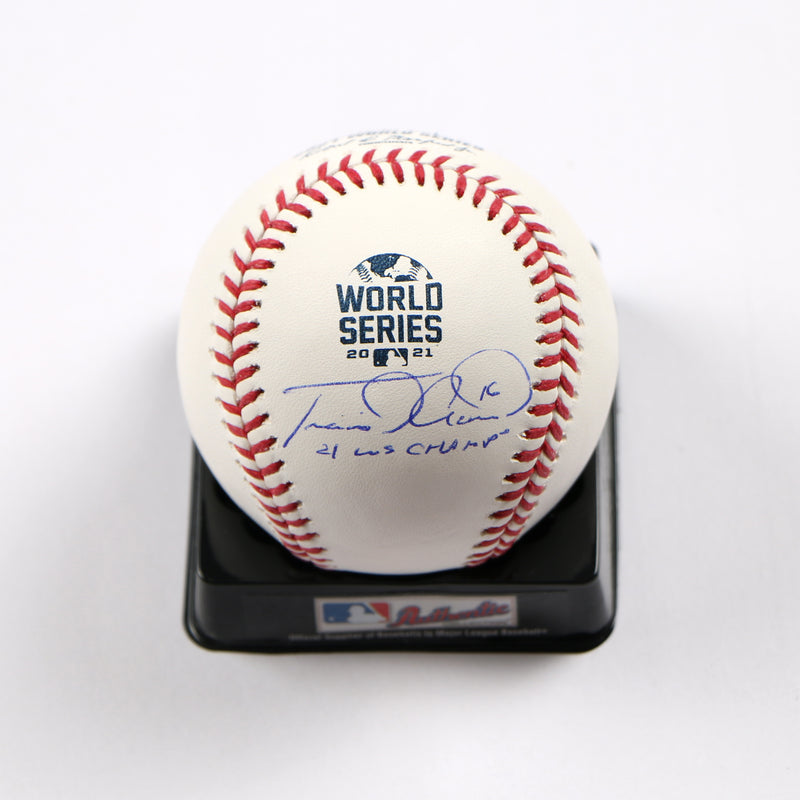 Travis d'Arnaud Signed Baseball 2021 World Series Atlanta Braves Beckett