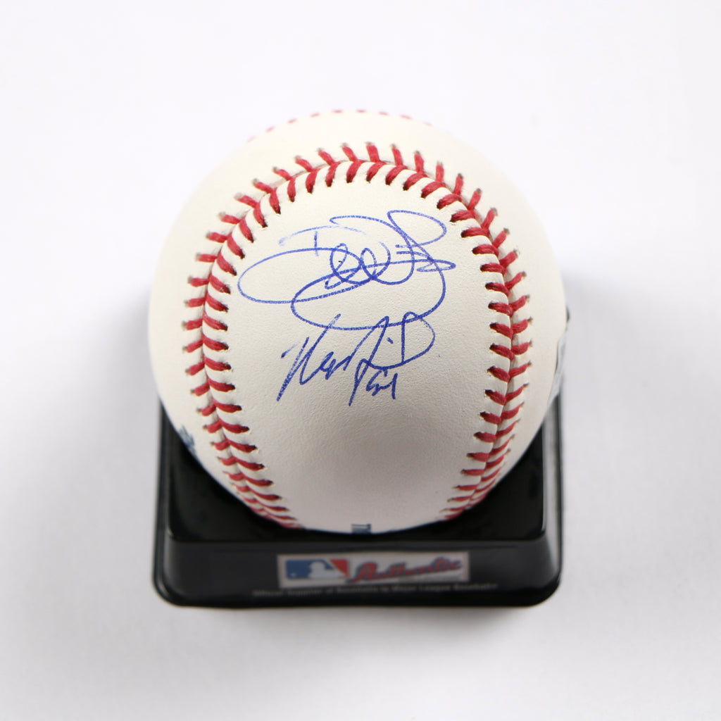 Max Fried Devin Williams Signed Baseball OMLB New York Yankees Beckett