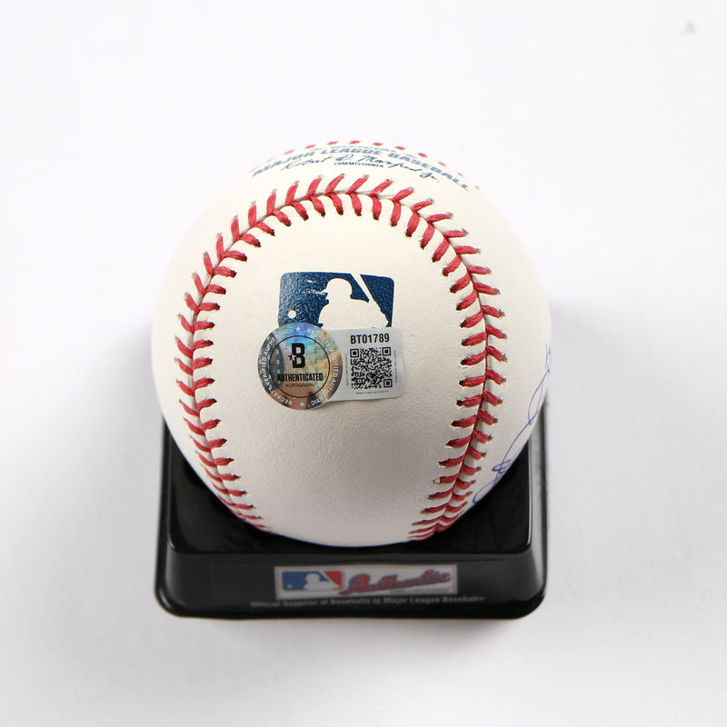 Max Fried Devin Williams Signed Baseball OMLB New York Yankees Beckett