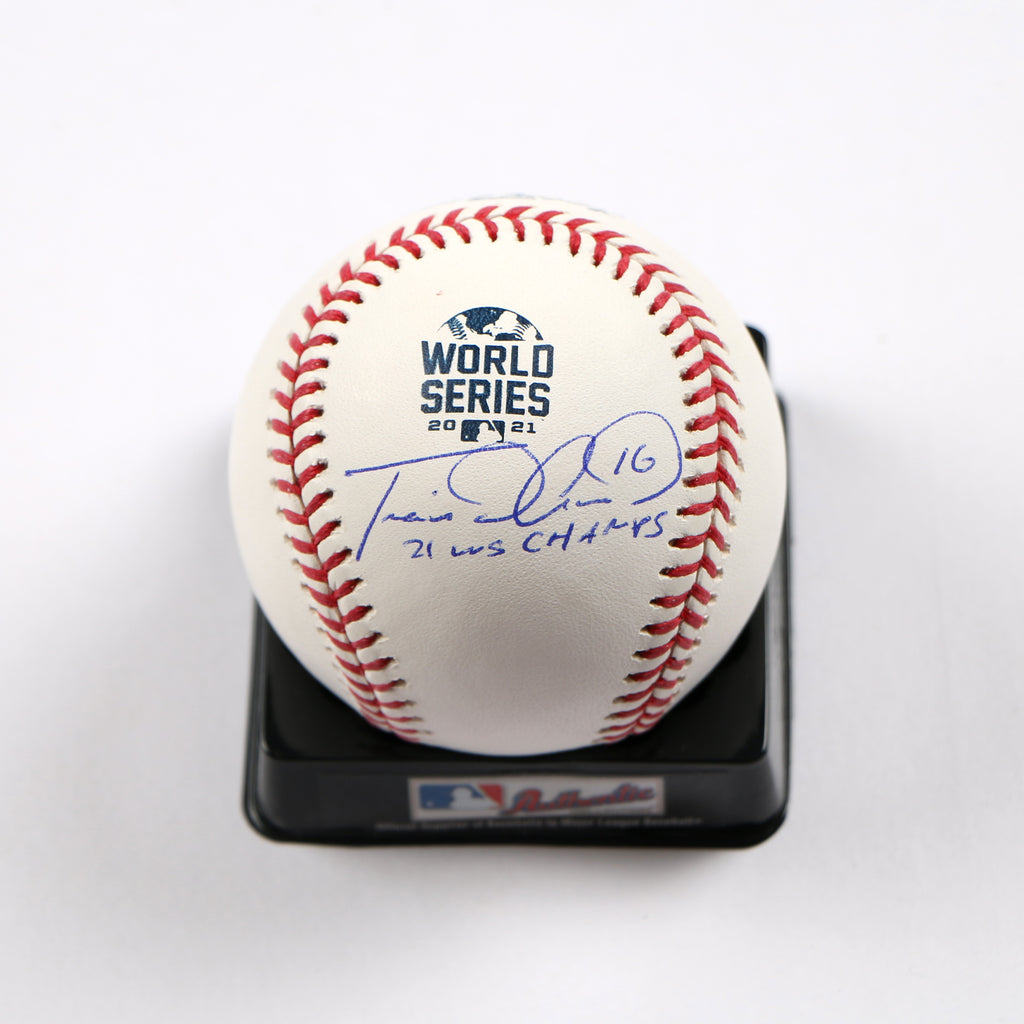 Travis d'Arnaud Signed Baseball 2021 World Series Atlanta Braves Beckett