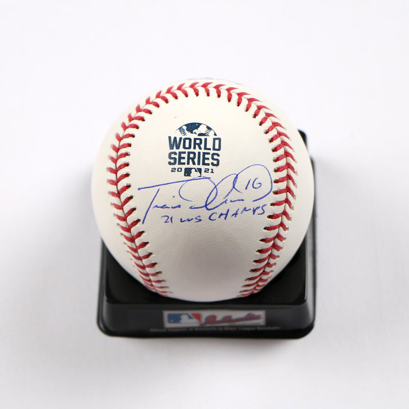Travis d'Arnaud Signed Baseball 2021 World Series Atlanta Braves Beckett