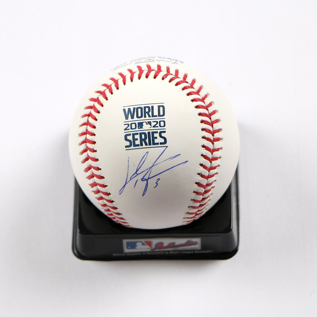 Chris Taylor Signed Baseball 2020 World Series Los Angelos Dodgers Auto Beckett