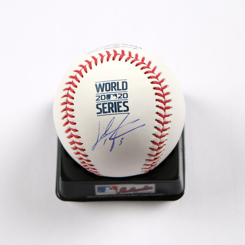 Chris Taylor Signed Baseball 2020 World Series Los Angelos Dodgers Auto Beckett