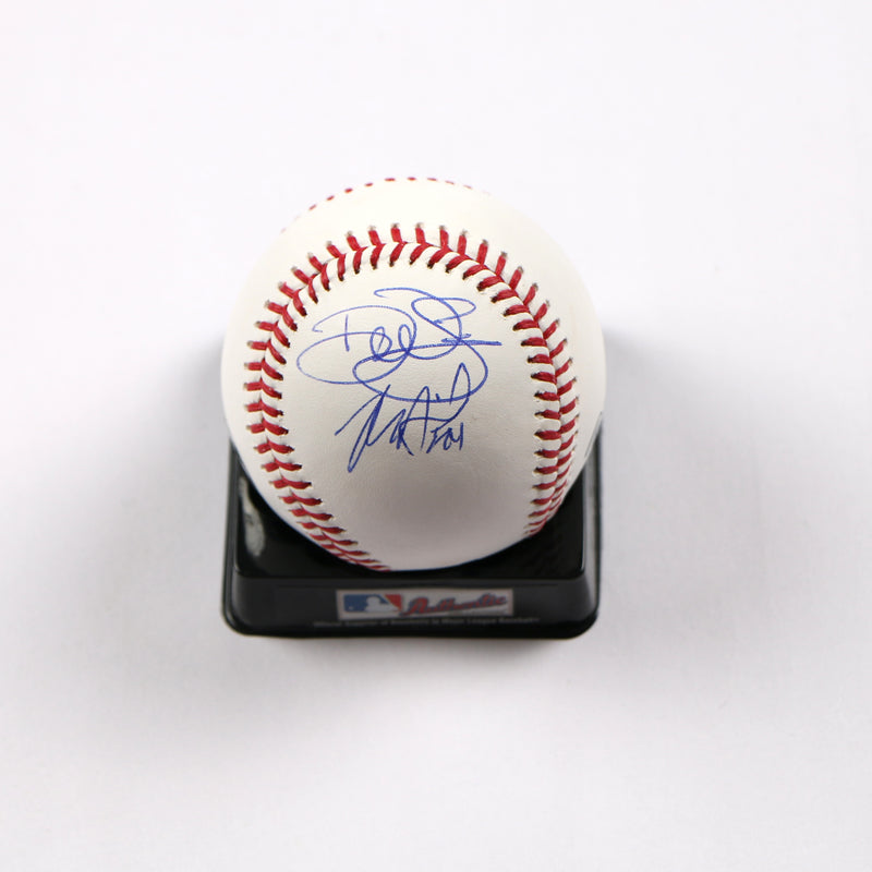 Max Fried Devin Williams Signed Baseball OMLB New York Yankees Beckett