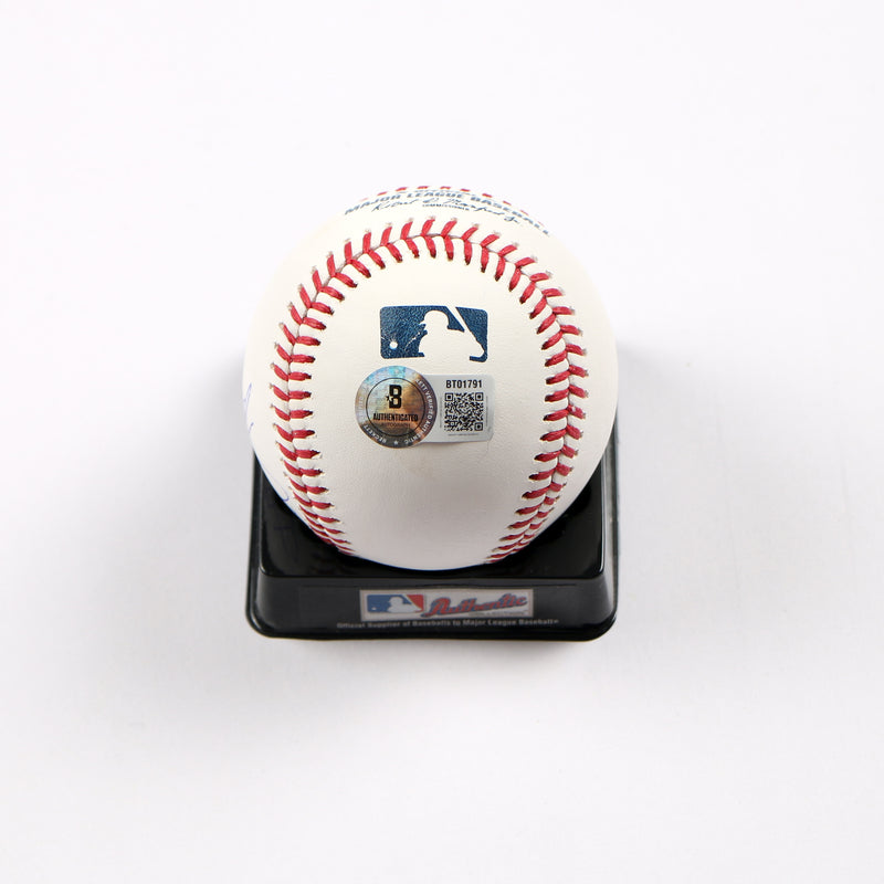 Max Fried Devin Williams Signed Baseball OMLB New York Yankees Beckett