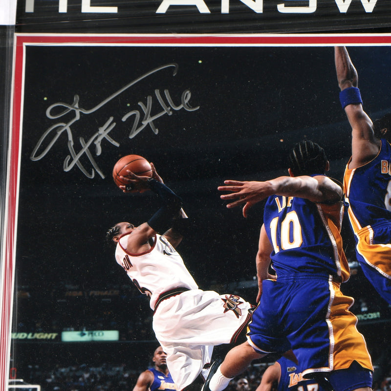 Allen Iverson Signed Photo Framed Philadelphia 76ers HOF 16 Iverson Beckett