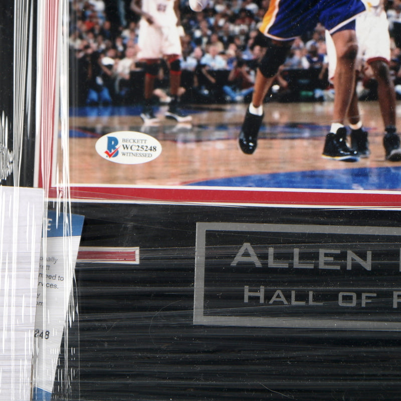 Allen Iverson Signed Photo Framed Philadelphia 76ers HOF 16 Iverson Beckett