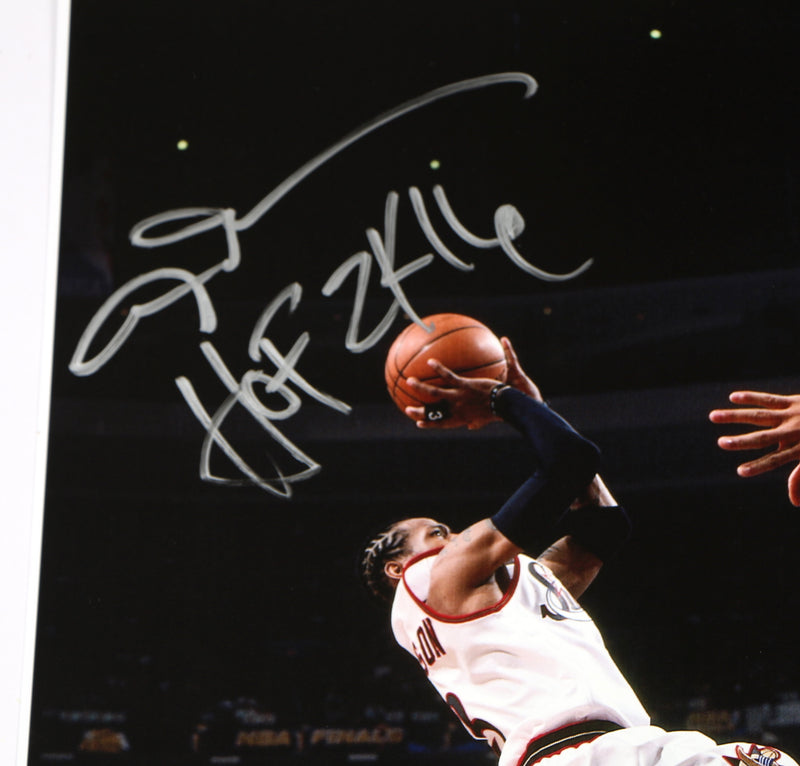 Allen Iverson Signed Photo 16x20 Philadelphia 76ers Iverson Auto Beckett