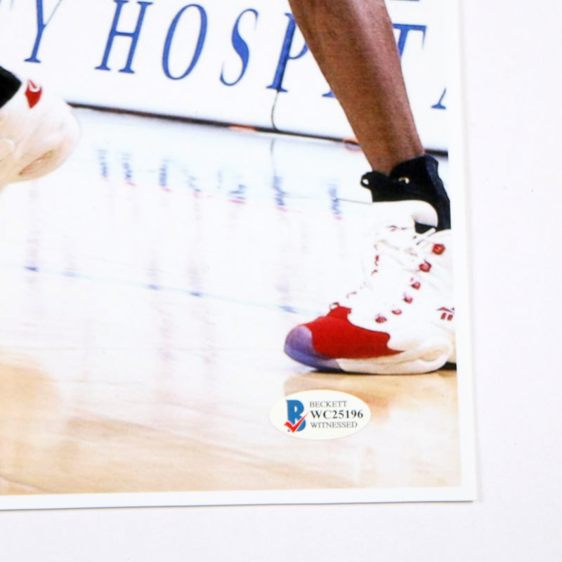 Allen Iverson Signed Photo Michael Jordan Philadelphia 76ers "The Answer" Beckett