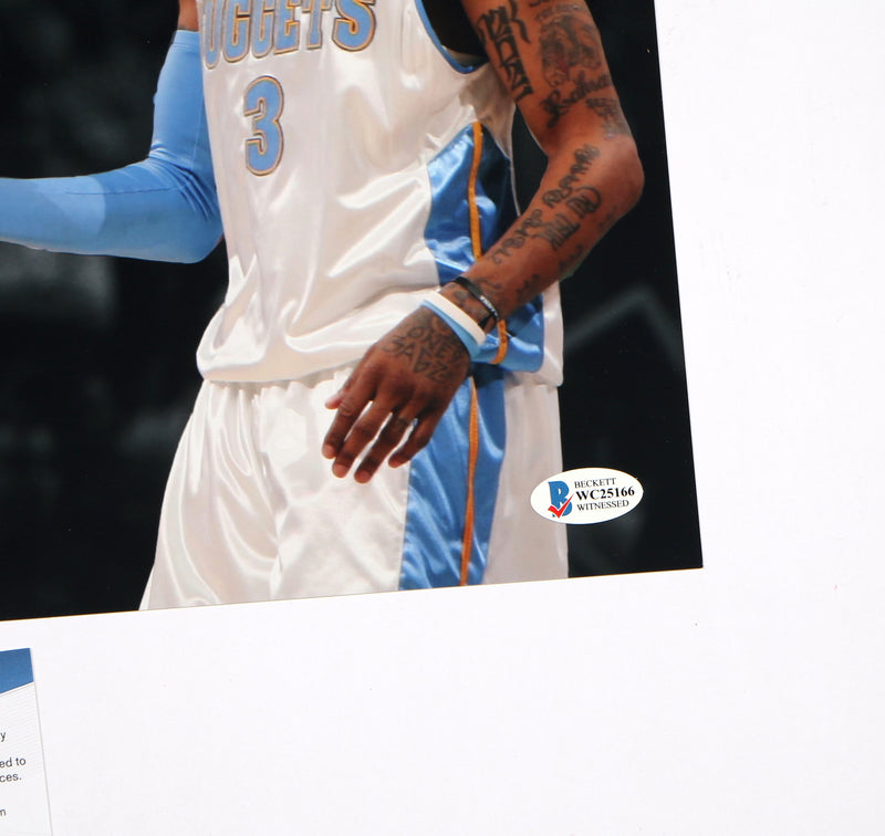Allen Iverson Signed Photo 11x14 Kobe Bryant Philadelphia 76ers Beckett