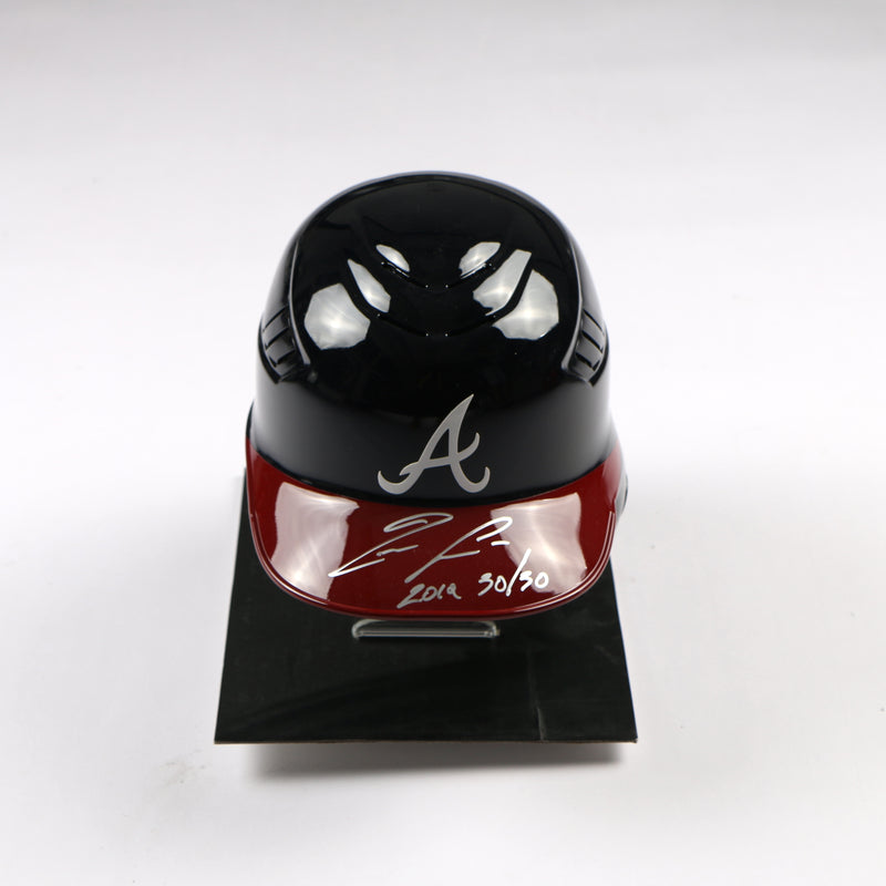 Ronald Acuna Signed Helmet Full Size Atlanta Braves "2019 30/30" Beckett