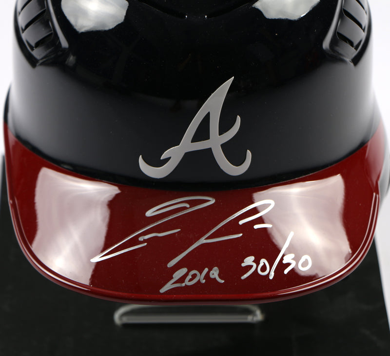 Ronald Acuna Signed Helmet Full Size Atlanta Braves "2019 30/30" Beckett