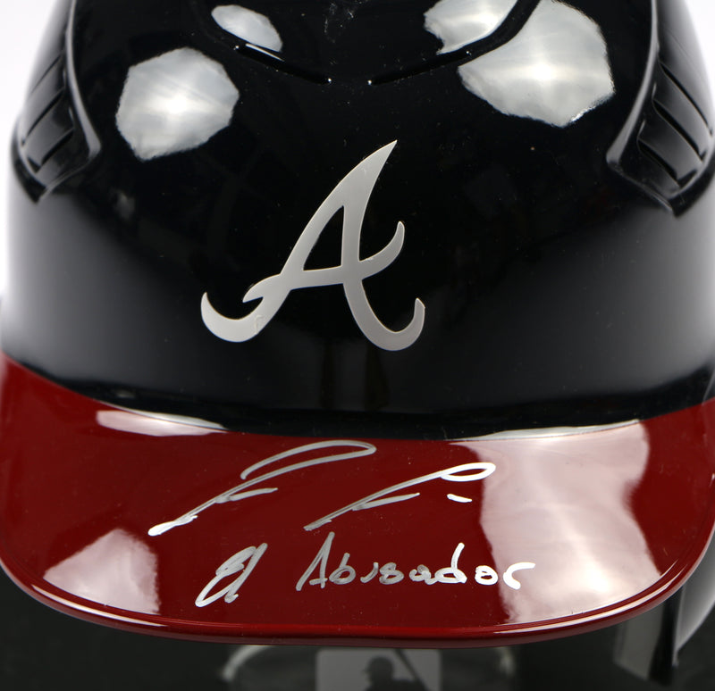 Ronald Acuna Signed Helmet Full size Atlanta Braves MLB "El Abusador" Beckett