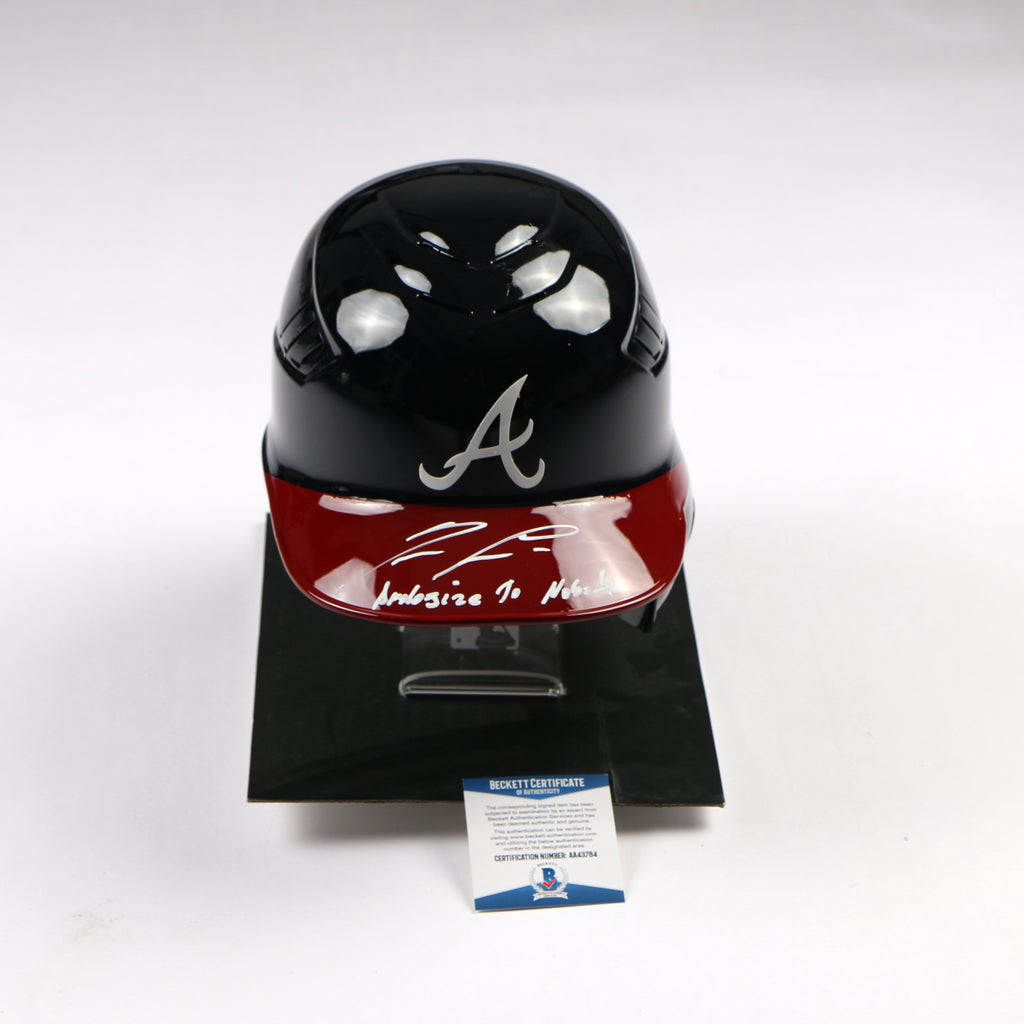 Ronald Acuna Signed Helmet Atlanta Braves MLB "Apologize to Nobody" Beckett