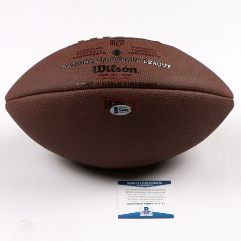 Zamir White Signed Football NFL Oakland Raiders Zamir Auto Beckett