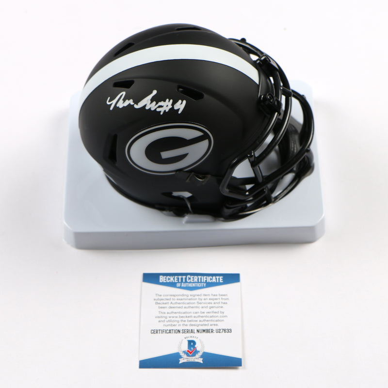 Nolan Smith Signed Mini Helmet Eclipse Georgia Bulldogs Philly Eagles Beckett