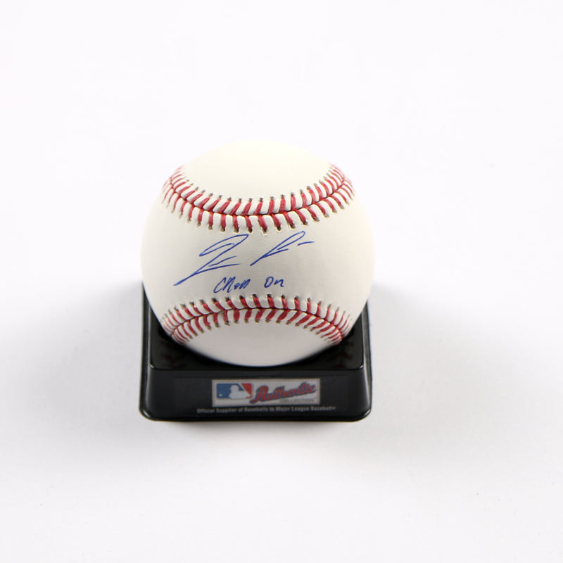 Ronald Acuna Jr Signed Baseball Atlanta Braves Inscribed Chop on Beckett