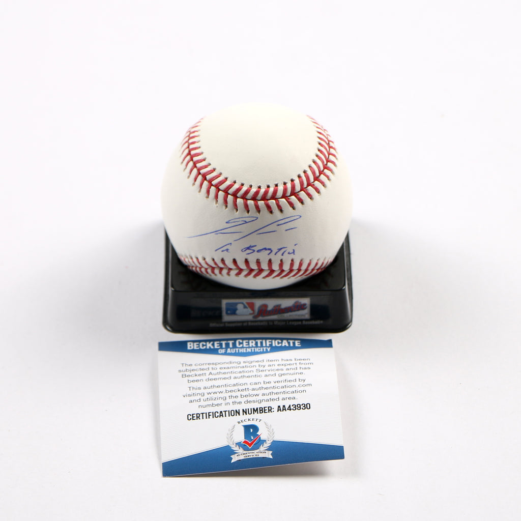 Ronald Acuna Jr Signed Baseball Atlanta Braves Inscribed La Bestia Beckett