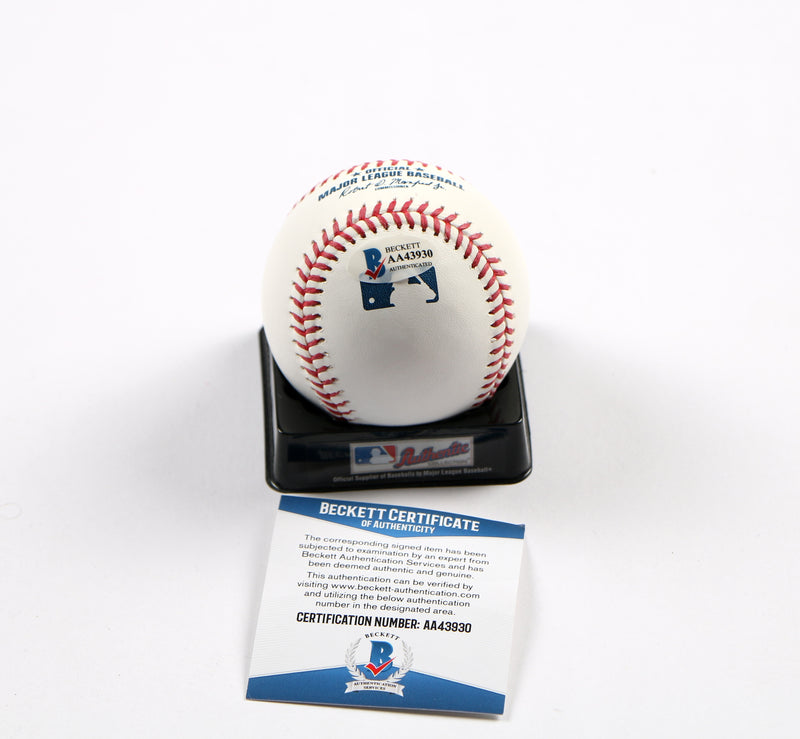 Ronald Acuna Jr Signed Baseball Atlanta Braves Inscribed La Bestia Beckett