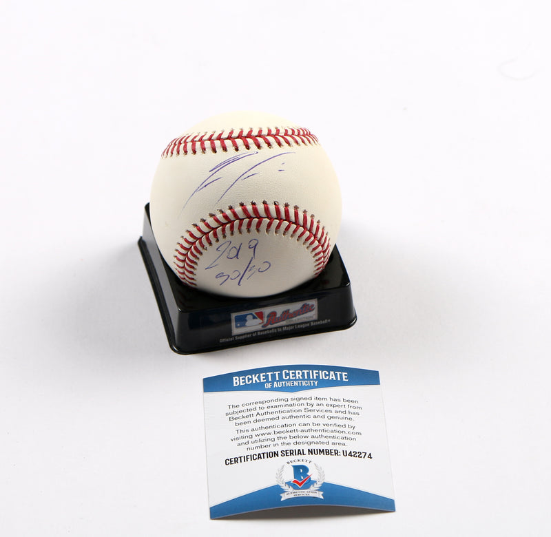 Ronald Acuna Jr. Signed Baseball Atlanta Braves "2019 30/30" Beckett
