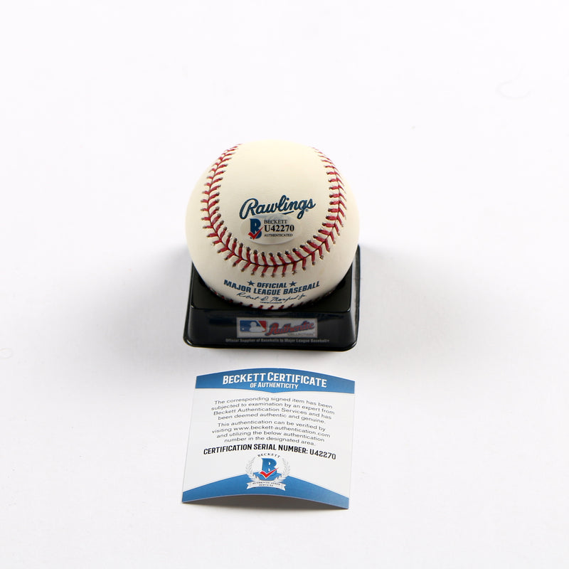 Ronald Acuna Jr. Signed Baseball Atlanta Braves "18 ROY" Acuna auto Beckett