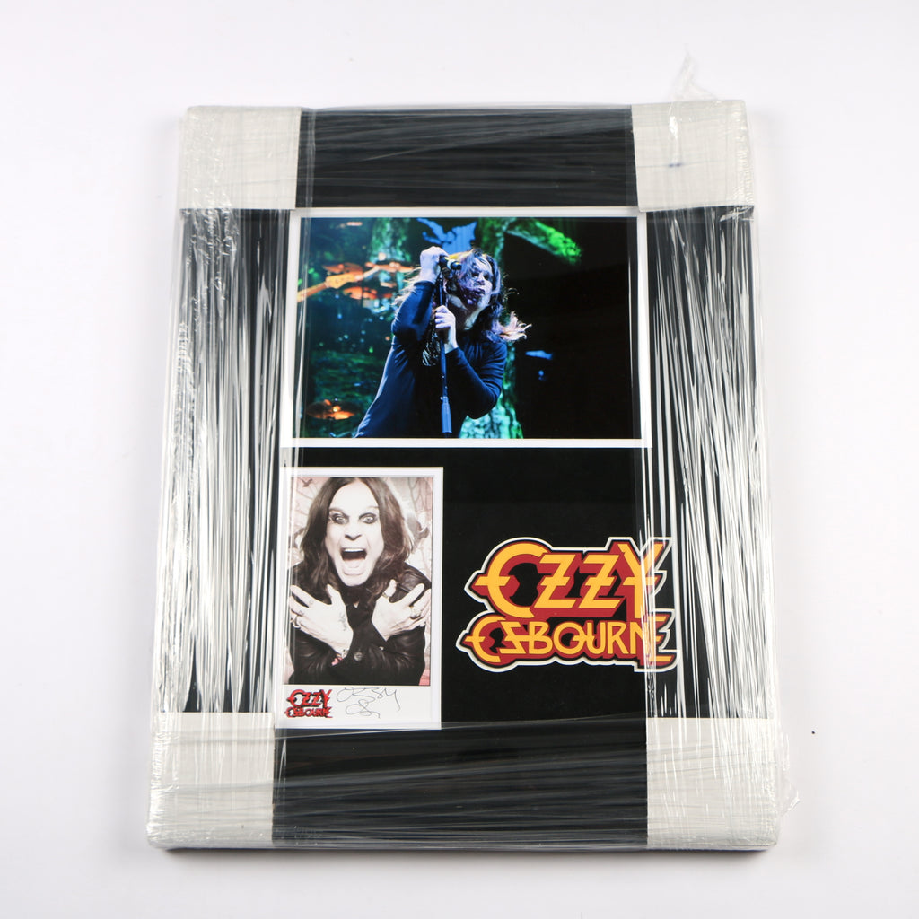Ozzy Osbourne Signed Photo insert Framed Auto Ozzy Prince of Darkness Beckett