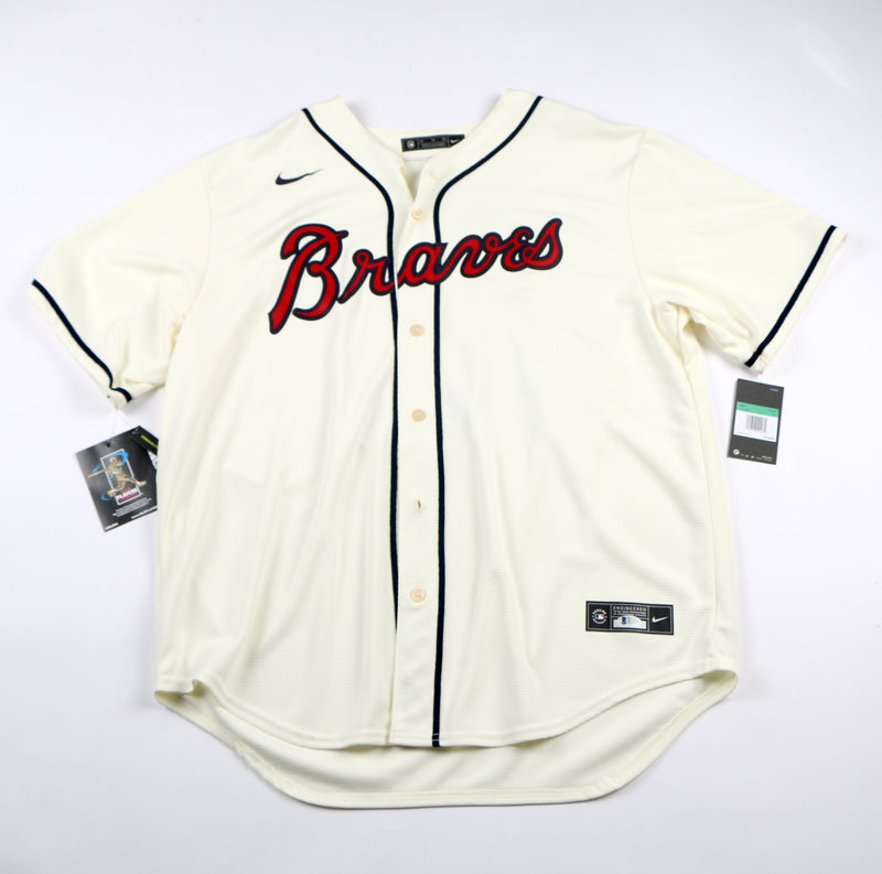 Ronald Acuna Jr. Signed Jersey Cream Atlanta Braves 3 Inscriptions Beckett