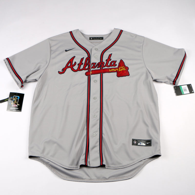 Ronald Acuna Jr. Signed Jersey Road Atlanta Braves Acuna Auto 3 Inscriptions Beckett