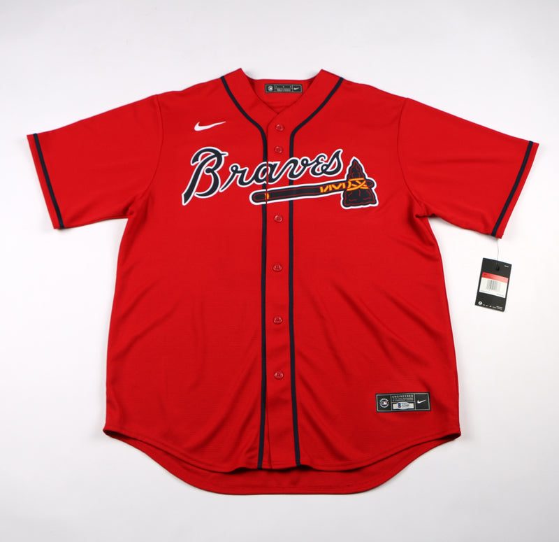 Ronald Acuna Jr. Signed Jersey Red Atlanta Braves Acuna Auto inscriptions Beckett